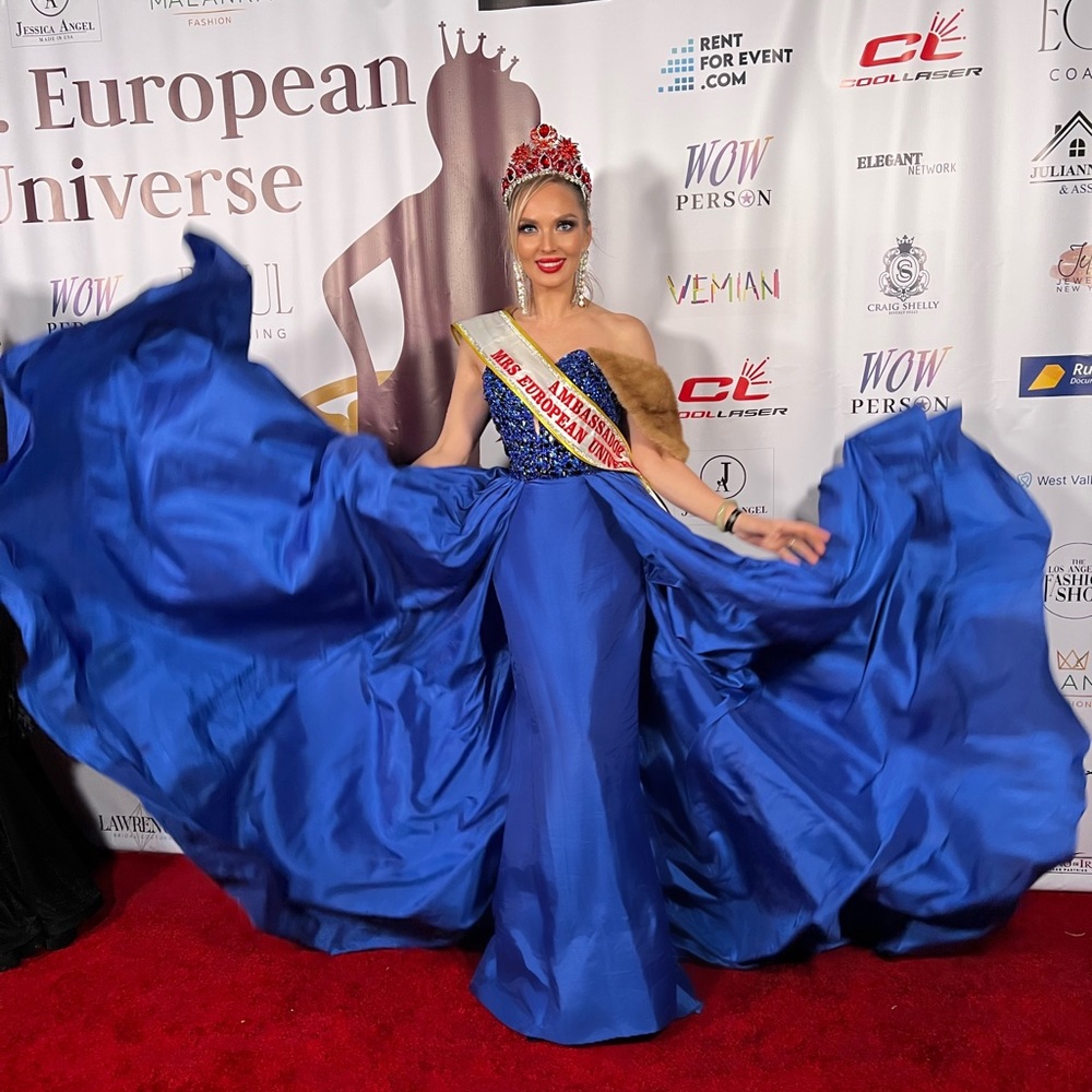 Custom Made Pageant Gown Amazing In Action - image 2